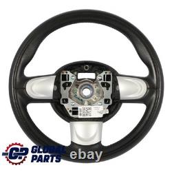 Mini Cooper One R55 R56 R57 R58 R59 R60 in Black Leather Sport Steering Wheel