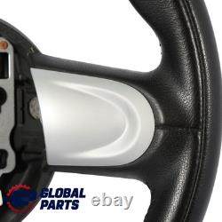 Mini Cooper One R55 R56 R57 R58 R59 R60 in Black Leather Sport Steering Wheel