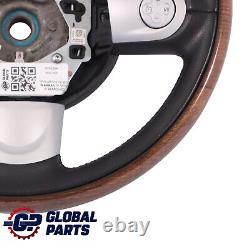 Mini Cooper One R56 R55 R57 Multifunction Sport Steering Wheel Wood / Black Leather