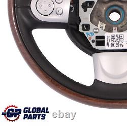 Mini Cooper One R56 R55 R57 Multifunction Sport Steering Wheel Wood / Black Leather