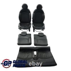 Mini Cooper One R57 Front and Rear Heated Sport Seats in Black Leather