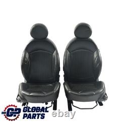 Mini Cooper One R57 Front and Rear Heated Sport Seats in Black Leather