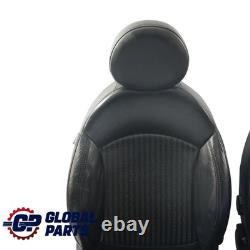 Mini Cooper One R57 Front and Rear Heated Sport Seats in Black Leather