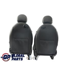 Mini Cooper One R57 Front and Rear Heated Sport Seats in Black Leather