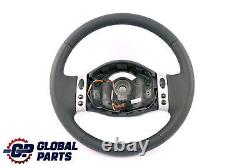 Mini Cooper R50 R53 NEW Black Leather Multifunction Sport Steering Wheel
