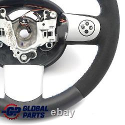 Mini Cooper R50 R53 Sport Steering Wheel with NEW Black Leather / Alcantara Multifunctions