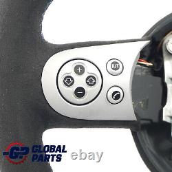 Mini Cooper R50 R53 Sport Steering Wheel with NEW Black Leather / Alcantara Multifunctions