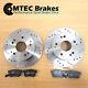 Mini Cooper R52 1.6/s Works 1.4d Rear Grooved Perforated Brake Disc & Mtec Pads
