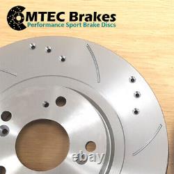 Mini Cooper R52 1.6/S Works 1.4D Rear Grooved Perforated Brake Disc & Mtec Pads