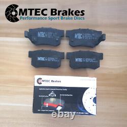 Mini Cooper R52 1.6/S Works 1.4D Rear Grooved Perforated Disc Brakes & Mtec Pads