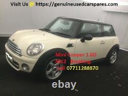 Mini Cooper R56 2009 Half Leather Interior Sports Cream Leather Fabric Back Seat