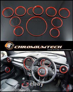 Mini Cooper/S / One F55 F56 F57 Red Interior Rings Kit for Models With