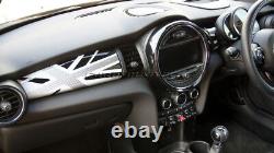 Mini Cooper/S / One F55 F56 F57 White Union Jack Dashboard Panel Border Cover LHD