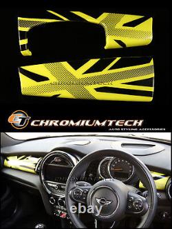 Mini Cooper/S/One F55 F56 F57 Yellow Union Jack Dashboard Panel Cover for LHD