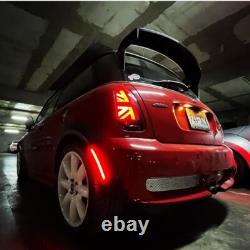 Mini Cooper S One R50 R52 R53 Red Union Jack LED Taillights (01-04 Pre-LCI)