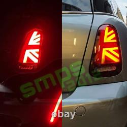 Mini Cooper S One R50 R52 R53 Red Union Jack LED Taillights (01-04 Pre-LCI)