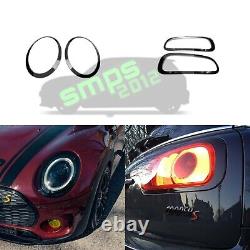 Mini F54 Clubman Front & Rear Fire Head & Fire Rear Covers Black Brilliant