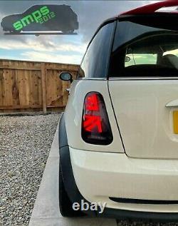 Mini Gen 1 Smoked Led Union Jack Rear Lights R52, 2004-2007 LCI