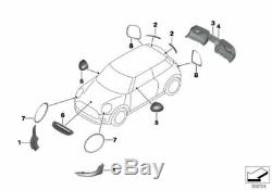 Mini New Original Cooper F55 F56 F57 Black Jet Fire Rear Contour