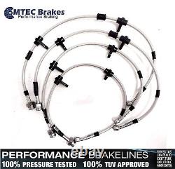 Mini ONE COOPER S R50 R53 03-06 Front Rear MTEC Performance Braided Brake