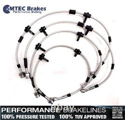 Mini ONE COOPER S R50 R53 03-06 Front Rear MTEC Performance Braided Brake