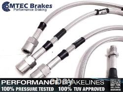 Mini ONE COOPER S R50 R53 03-06 Front Rear MTEC Performance Braided Brake