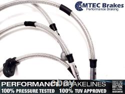 Mini ONE COOPER S R50 R53 03-06 Front Rear MTEC Performance Braided Brake