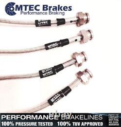 Mini ONE COOPER S R50 R53 03-06 Front Rear MTEC Performance Braided Brake
