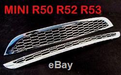 Mini One Cooper D R50 R52 R53 Radiator Grill New Chrome