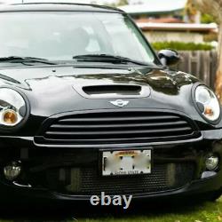 Mini One/Cooper R56, R57, R58 Glossy Black Front Grille Covers, Center 3