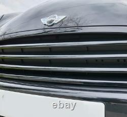 Mini One/Cooper R56, R57, R58 Glossy Black Front Grille Covers, Center 3