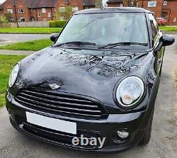 Mini One/Cooper R56, R57, R58 Glossy Black Front Grille Covers, Center 3