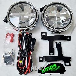 Mini R50, R52, R53 LED Chrome Rally Fog Lights Projectors One/Cooper/S/