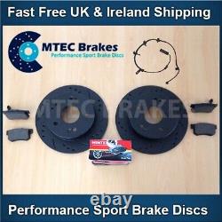 Mini R50 R53 R52 ONE COOPER S 01-06 Black Front Brake Discs With Pads Excluding Tax