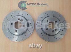 Mini R50 R53 R52 One Cooper S 01-06 Front Brake Discs With Skates & Usure Wires