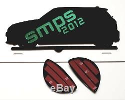 Mini R56, R57, R58, R59 Front & Rear Light Covers Super Matte Black 2006