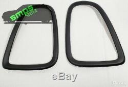 Mini R56, R57, R58, R59 Front & Rear Light Covers Super Matte Black 2006