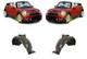 New Front Mudguards Black Pair For Mini Cooper / One / Cabrio 07-15