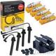 Ngk Ignition Wire Set + Coil + Spark Plugs For Mini Cooper S One R50 R52 R53
