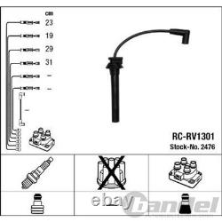 NGK Ignition Wire Set + Coil + Spark Plugs for MINI COOPER S ONE R50 R52 R53