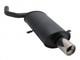 New Silent Exhaust 1x90mm Steel For Mini Cooper / One-r50/r53 +abe