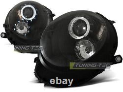 Nine Projectors for Mini COOPER R55 R56 R57 R58 R59 2006-2014 Angel Eyes Black