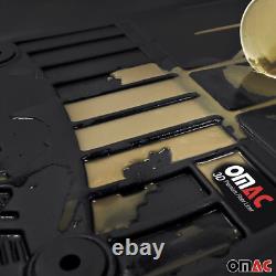 OMAC Premium Black Rubber Floor Mats for Mini Cooper & One 2001-2006