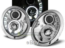 Offer Pair Drl Led Headlights Look Bmw Mini Cooper R50 R52 R53 Daylight Chrome F