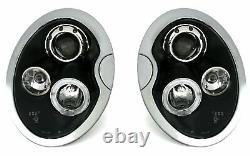 Offer Pair Headlights For Bmw For Mini Cooper R50 R52 R53 01-06 Halo Rims Blac