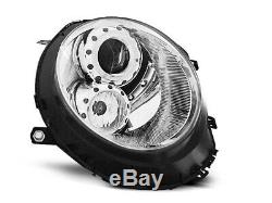 Offer Pair Headlights Mini Cooper R55 R56 R57 R58 R59 06-14 Halo Rims Chrome Uk