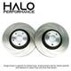 Rear Brake Discs For Mini Cooper S One D Sd R56 Grooved Halo