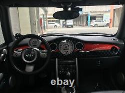 Red Checkered Flag Hood Interior Trim Inspection for Mini One Cooper R50 R53