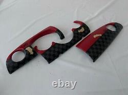 Red Checkered Flag Hood Interior Trim Inspection for Mini One Cooper R50 R53