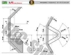 Removable Tow Hitch + Bypass Pin Set for Mini Cooper One 11001/C